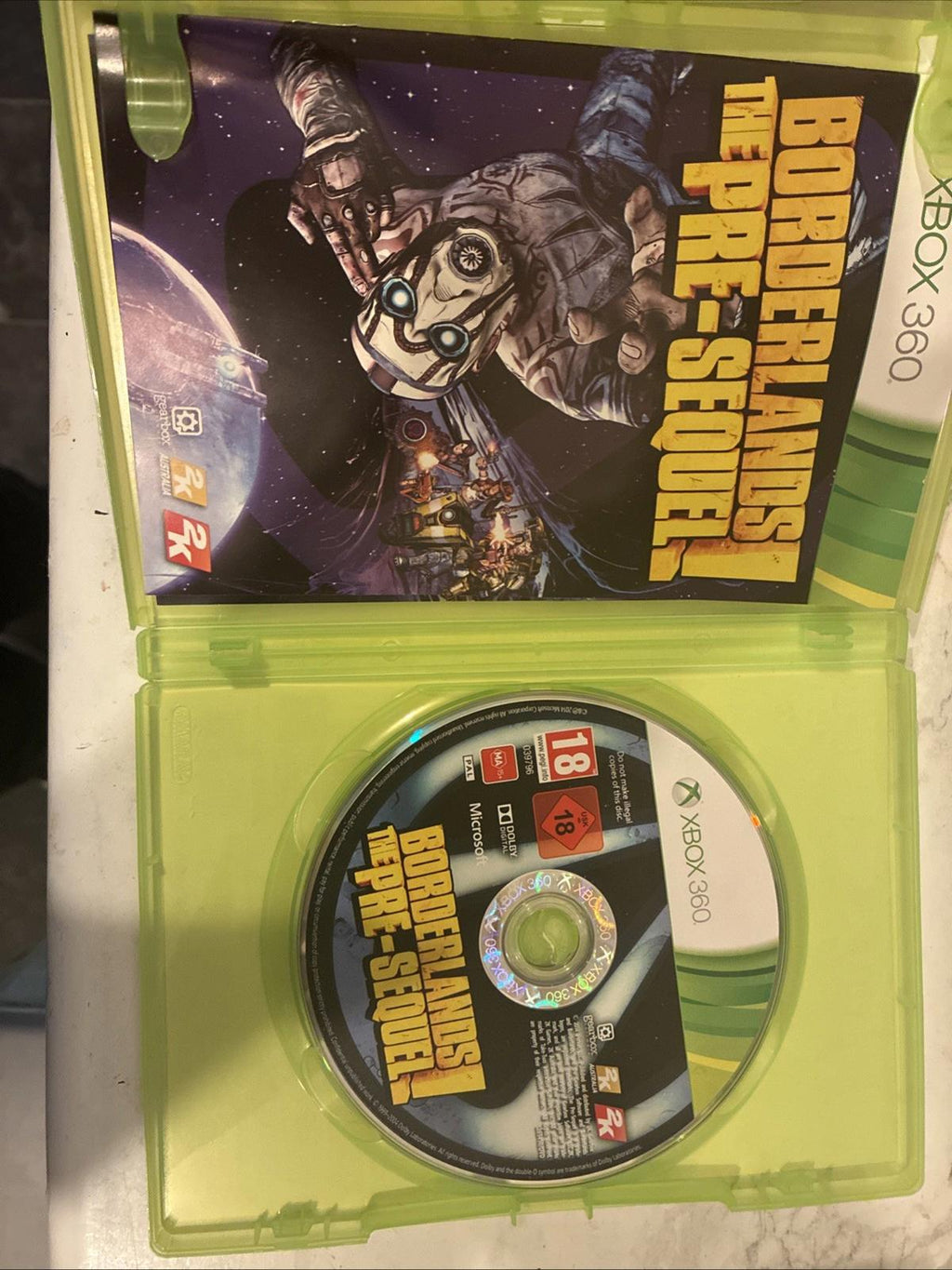 Borderlands: The Pre-Sequel (Microsoft Xbox 360, 2014) In Excellent Condition