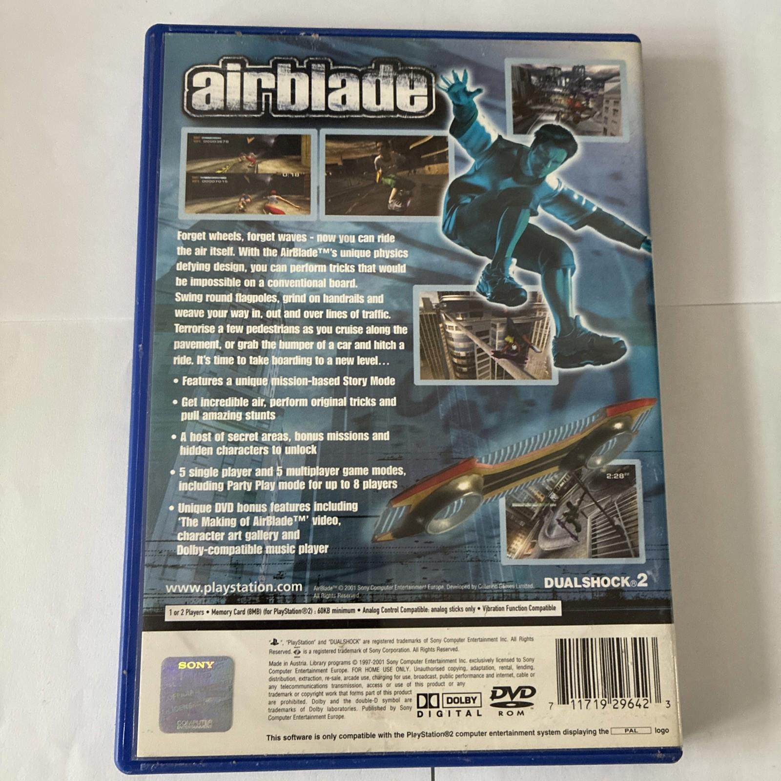 Airblade For PlayStation 2 VideoGame In Very Good Condition Fast Delivery