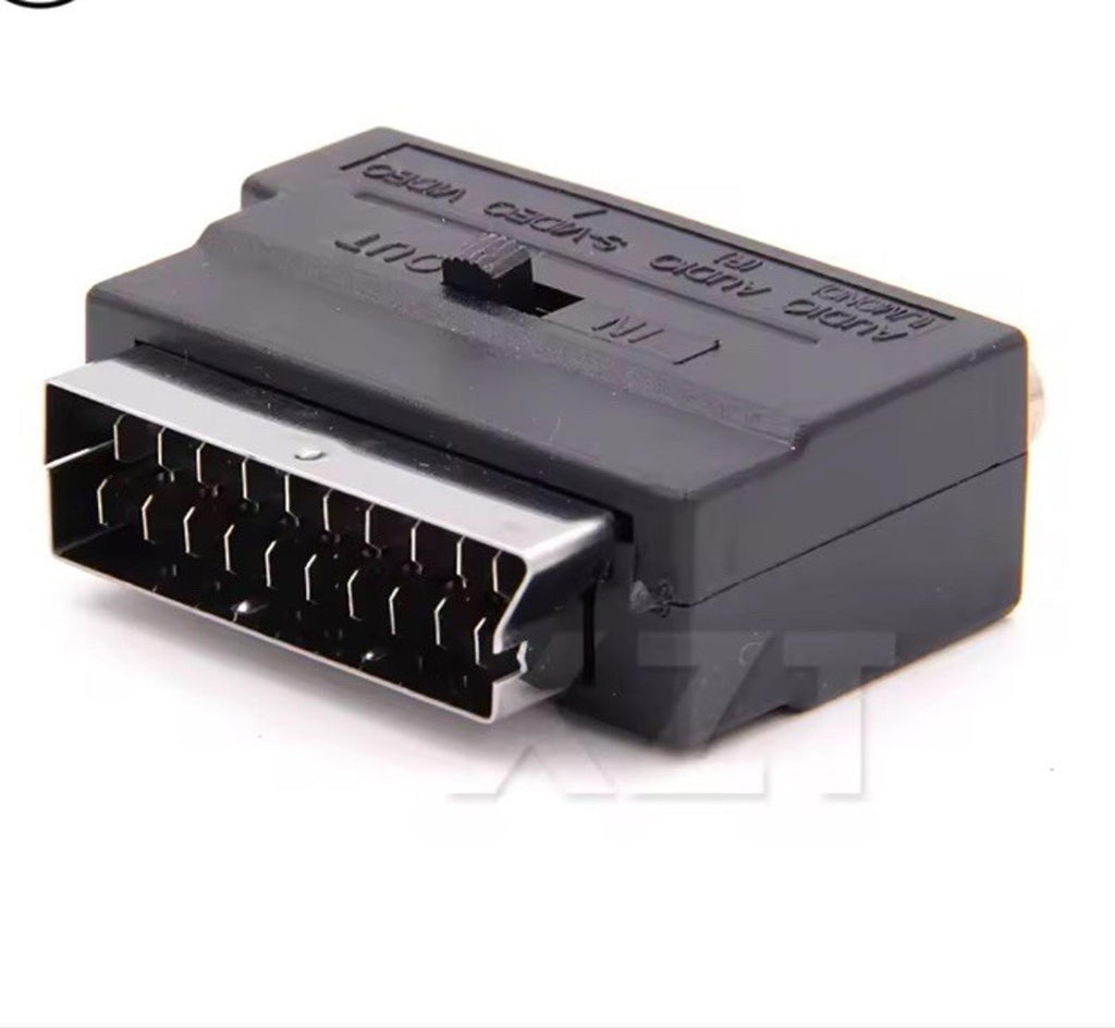 SCART TO 3 RCA SVHS S-VIDEO Adaptor RCA Phono Cable Audio Video TV AV Lead Cable