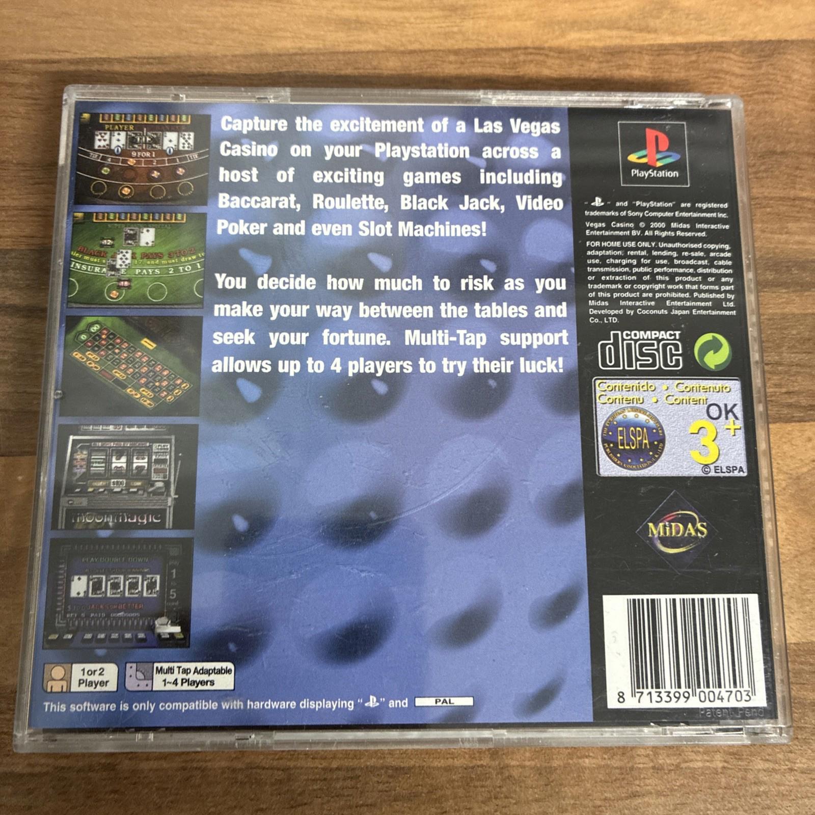 Las Vegas Casino (Sony PlayStation 1, 2000) - US Version