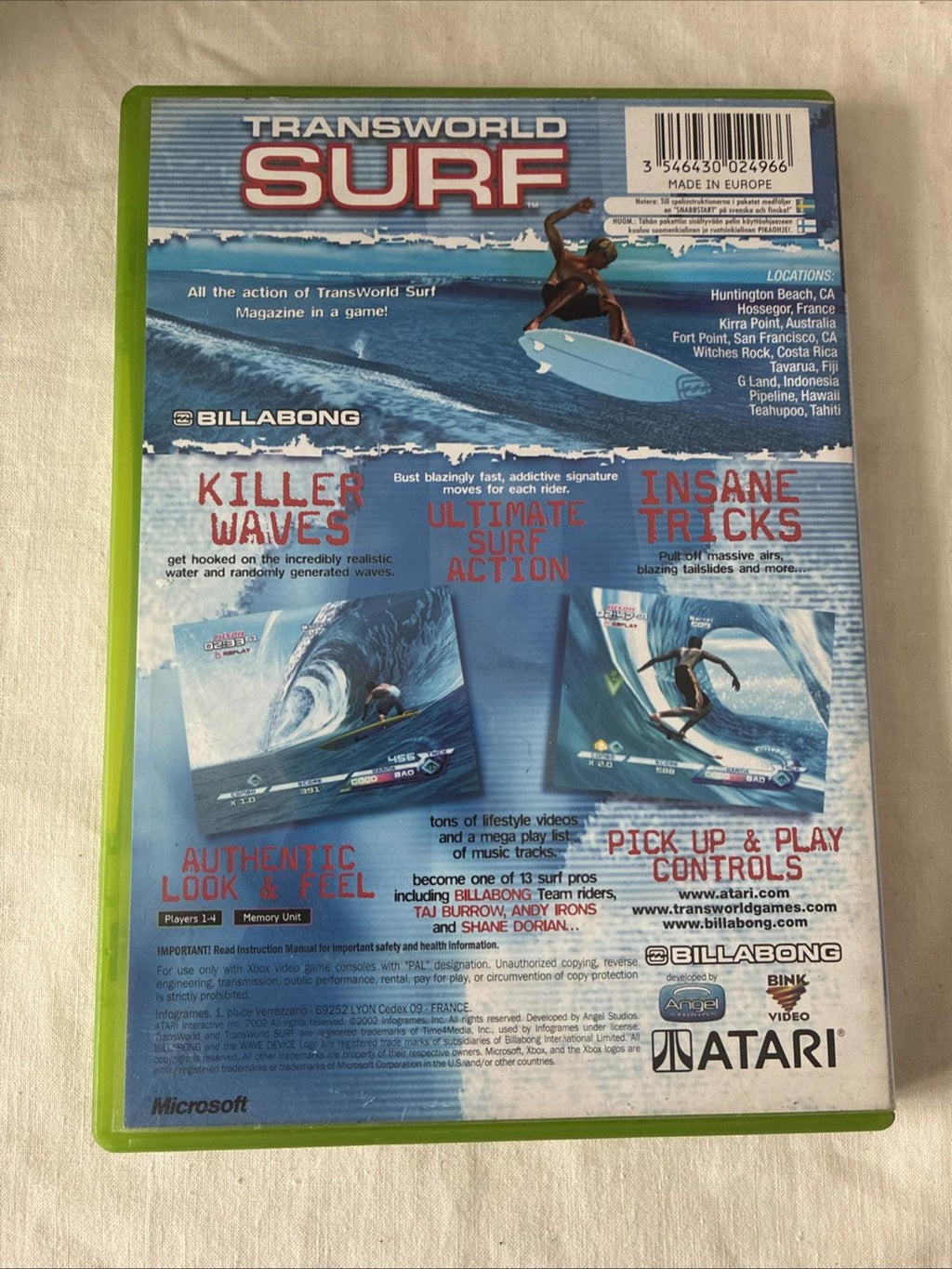 TransWorld Surf (Original Xbox) In Very Good Condition