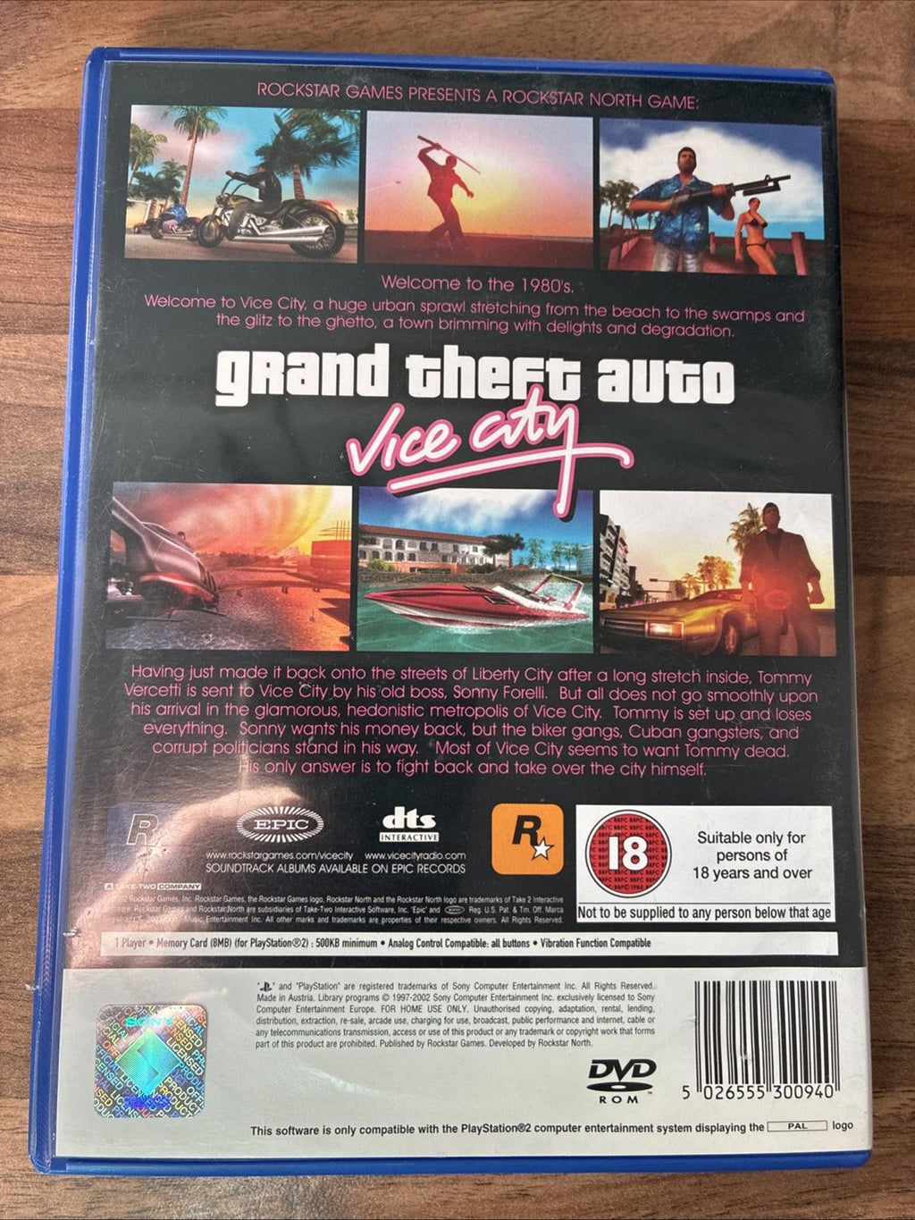 Grand Theft Auto: Vice City (Sony PlayStation 2, 2002)