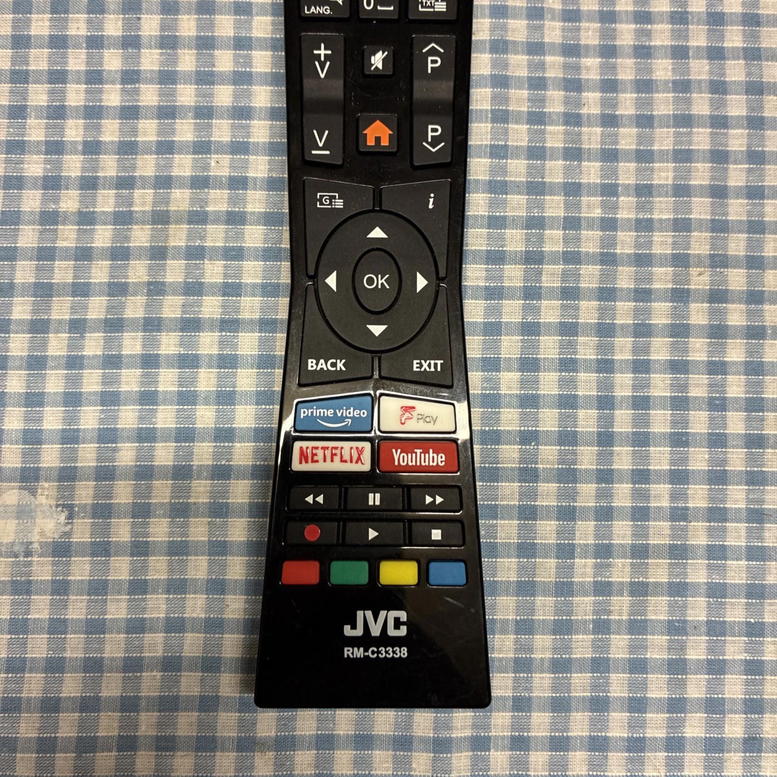 Genuine JVC RM-C3338 TV Remote Control for LT-49C898 LT32C696 Smart LED