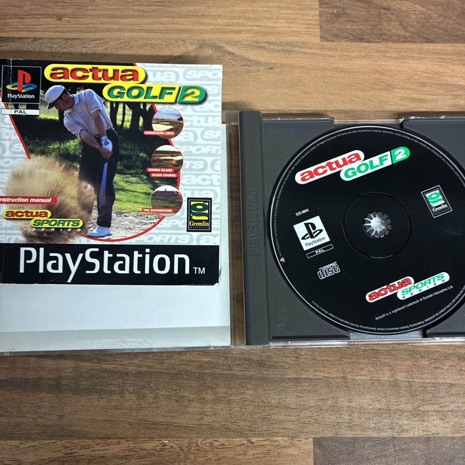 Actua Golf 2 - Sony Playstation 1 PS1 Complete With Manual Vgc