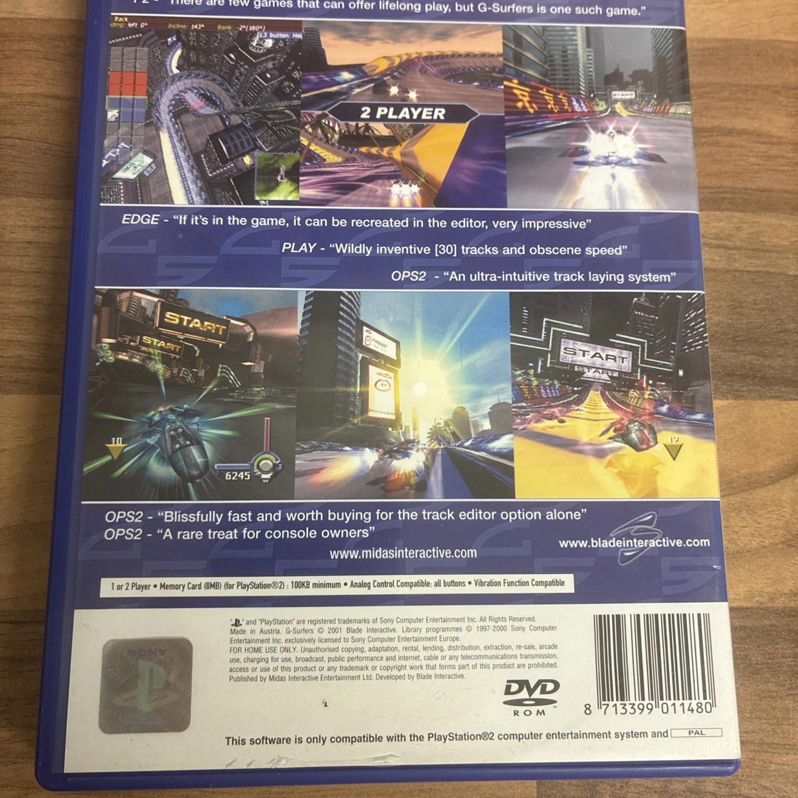 G-Surfers PS2 Sony Playstation 2  Complete Includes Manual