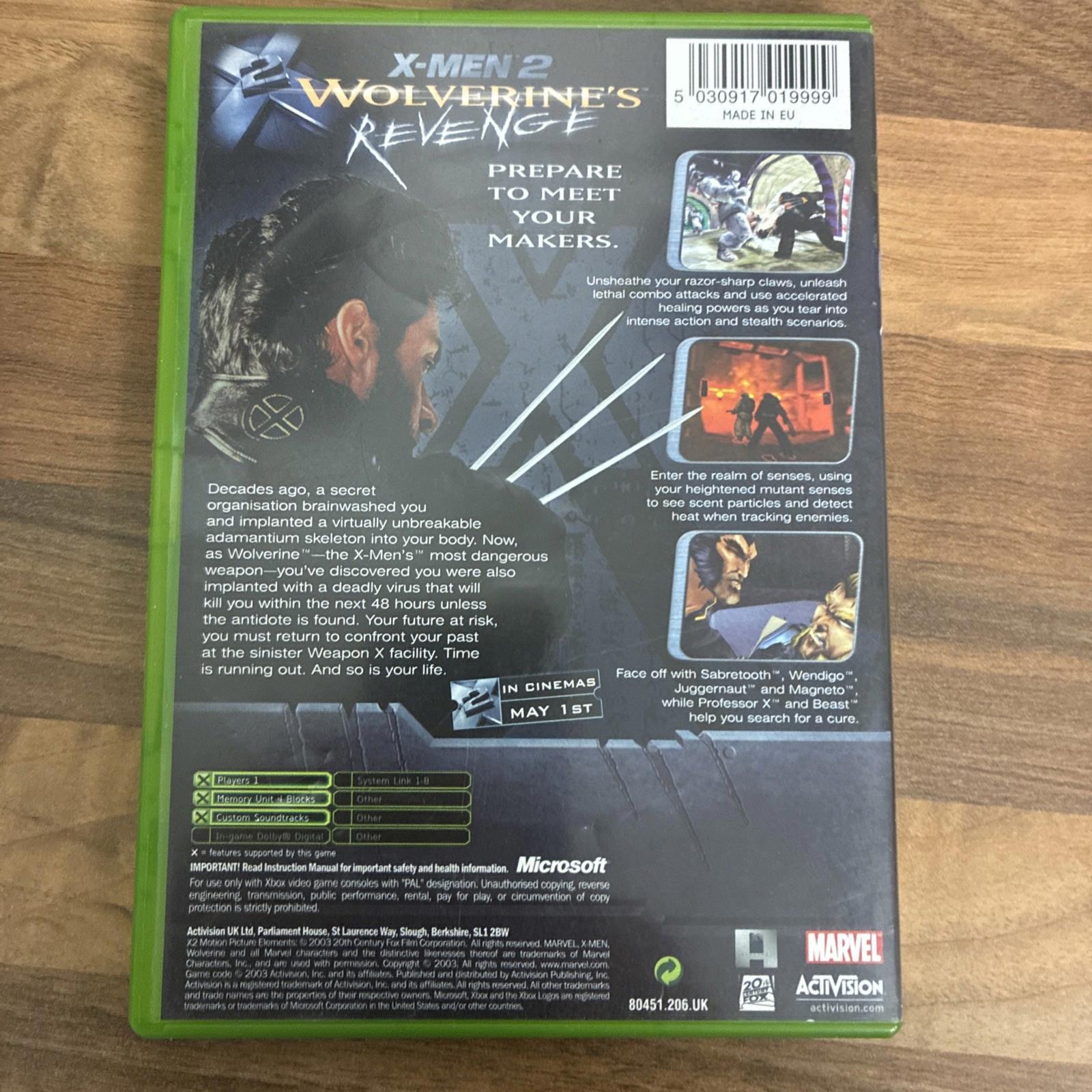 X2: Wolverine's Revenge (Microsoft Xbox, 2003)
