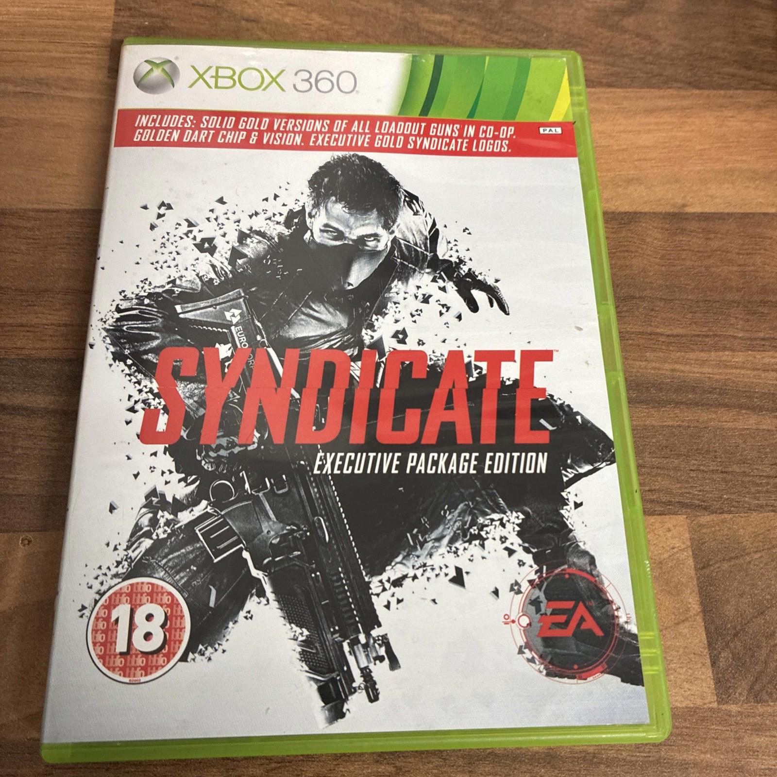 Syndicate Executive Edition XBOX 360 Video Game Original UK Release Mint Cond