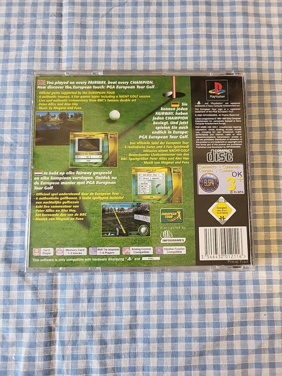 PGA European Tour Golf (PlayStation 2000) Video Game Mint Condition With Manual