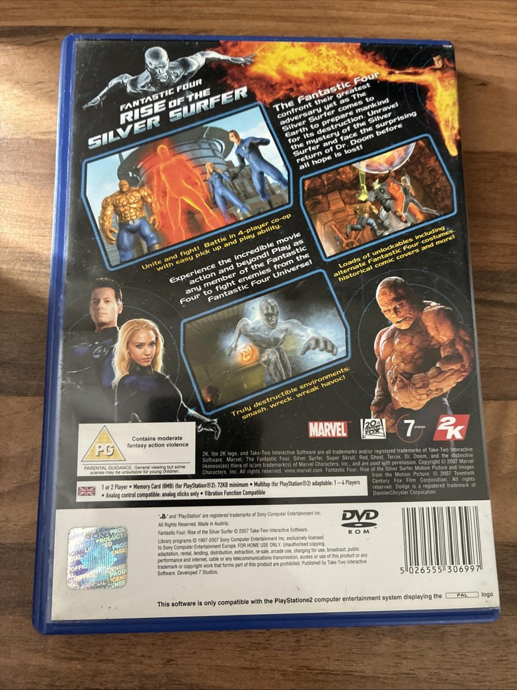 Fantastic Four Rise Of The Silver Surfer PS2 Game Playstation 2