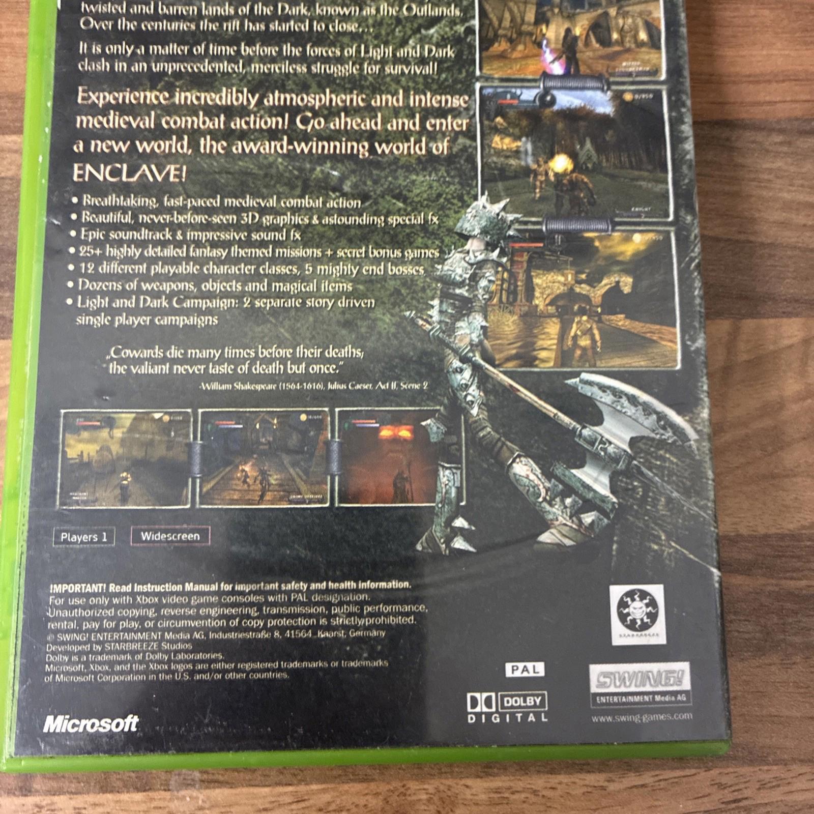 Enclave (Microsoft Original Xbox, 2002) PAL Complete
