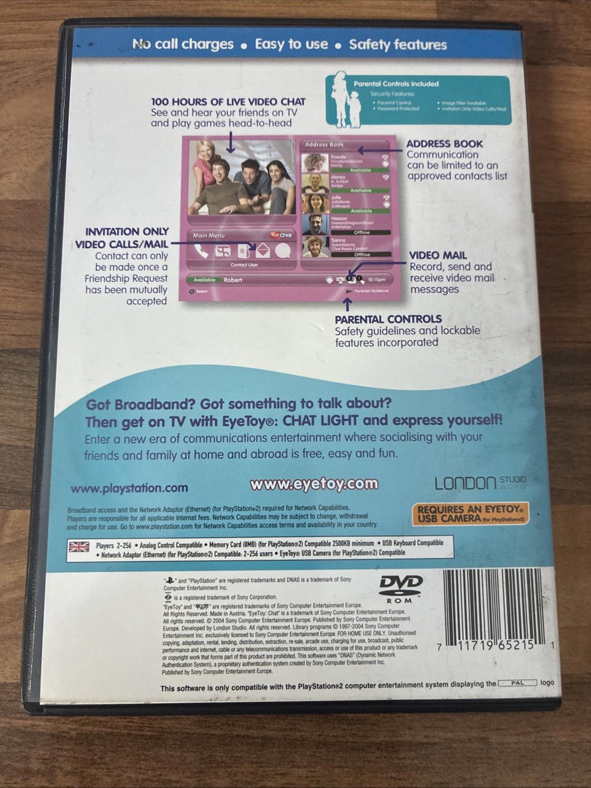 43775 Eyetoy Chat Light - Sony PS2 Playstation 2 (2004) SCED 52818