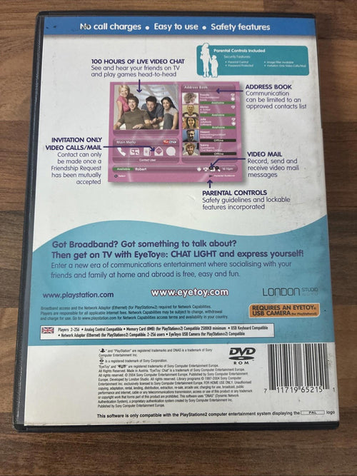 43775 Eyetoy Chat Light - Sony PS2 Playstation 2 (2004) SCED 52818
