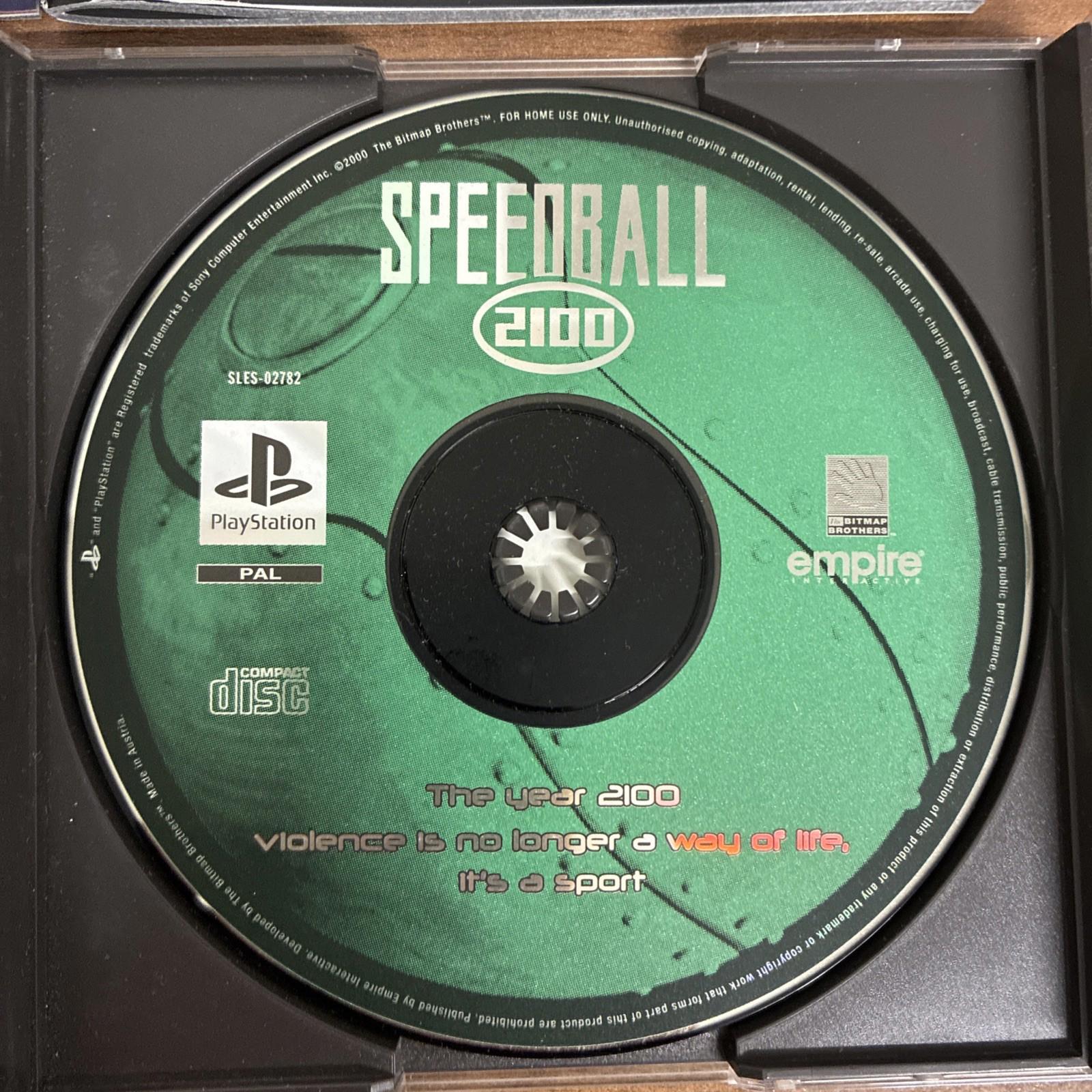 Speedball 2100 PlayStation 1 Game PS1 complete with manual In near Mint Conditio