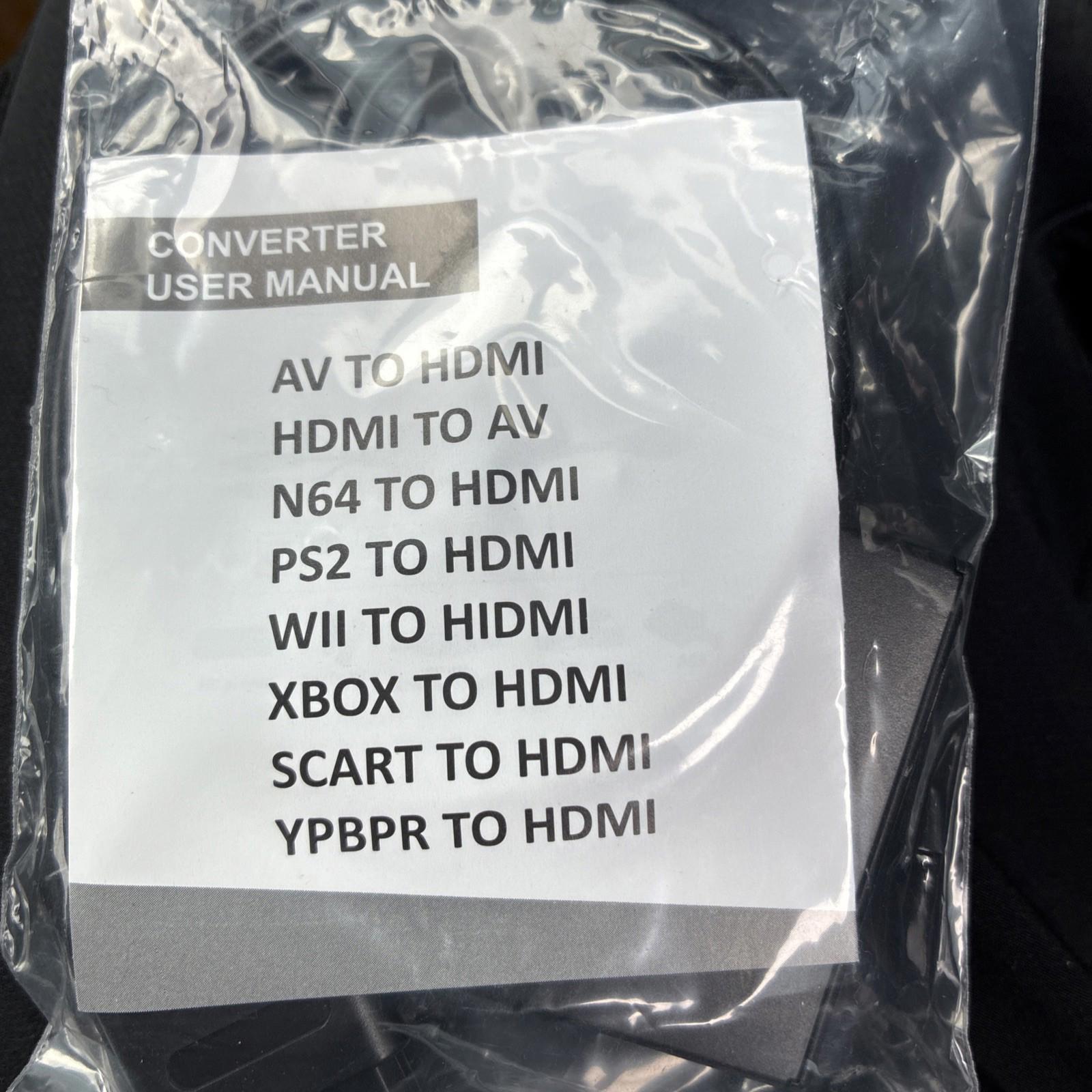 n64 To hdmi Converter HD Link Cable Lead Adapter for Gamecube Super nes/snes