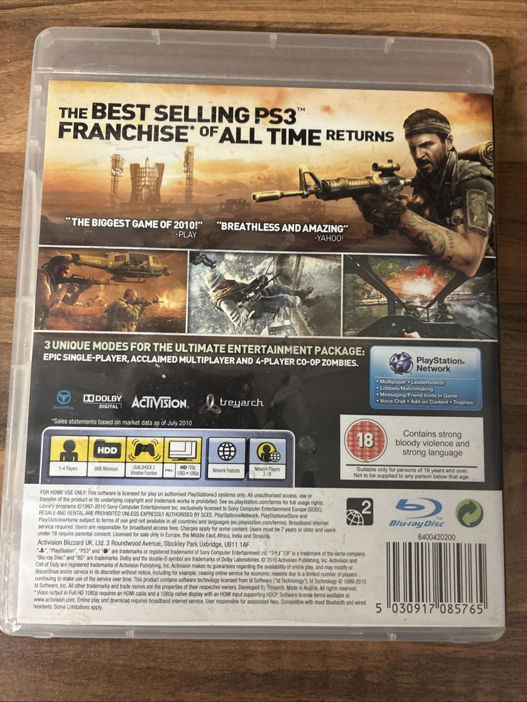 Call of Duty: Black Ops (Sony PlayStation 3, 2010)