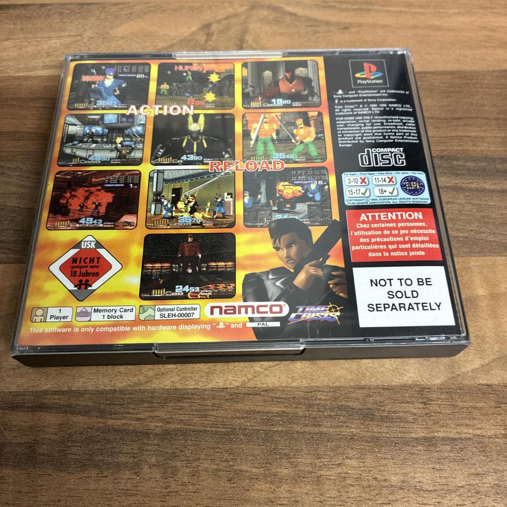 Time Crisis - Sony PlayStation 1, 1995, PS1,  Complete with Manual MINT!!