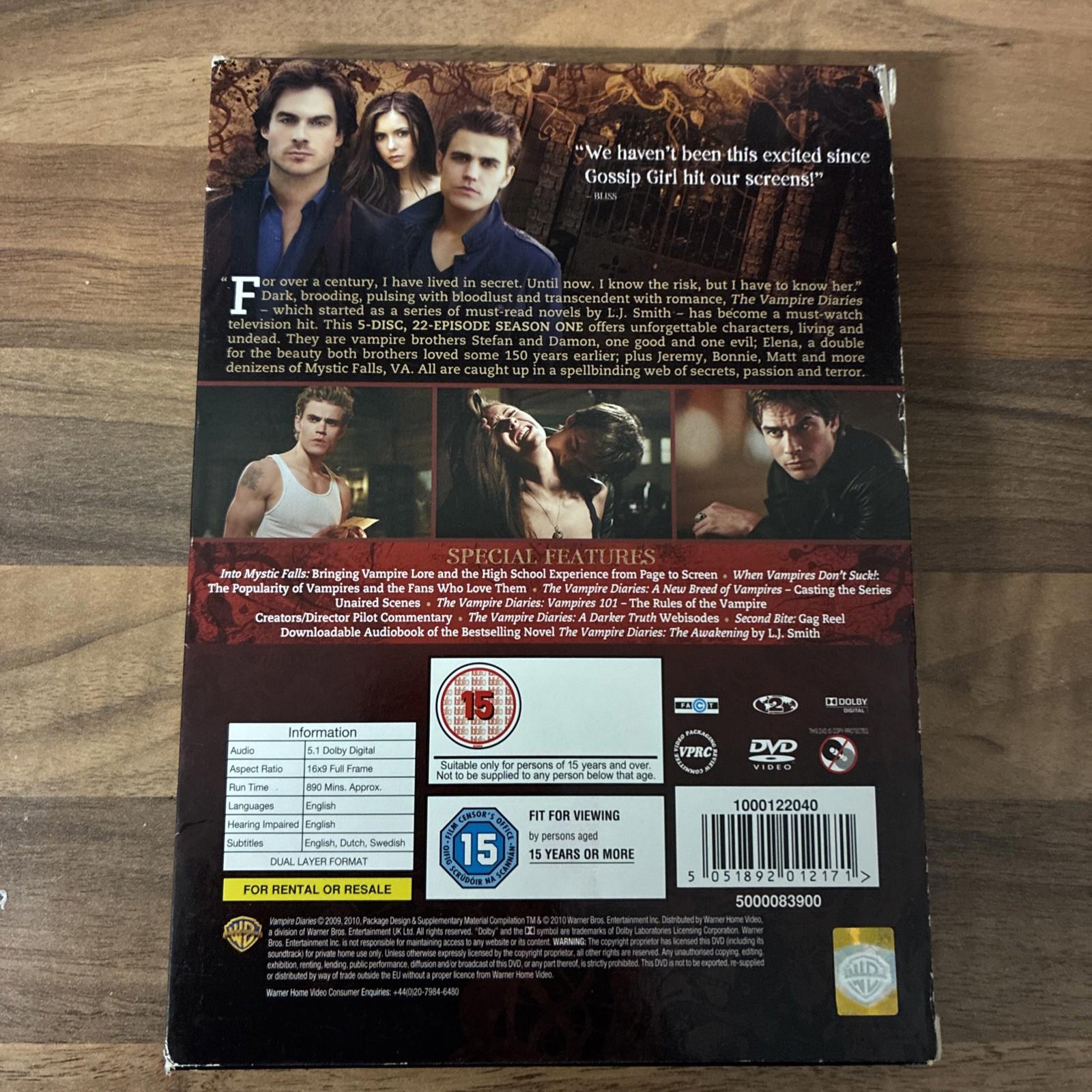 The Vampire Diaries - Series 1 - Complete (DVD, 2010)