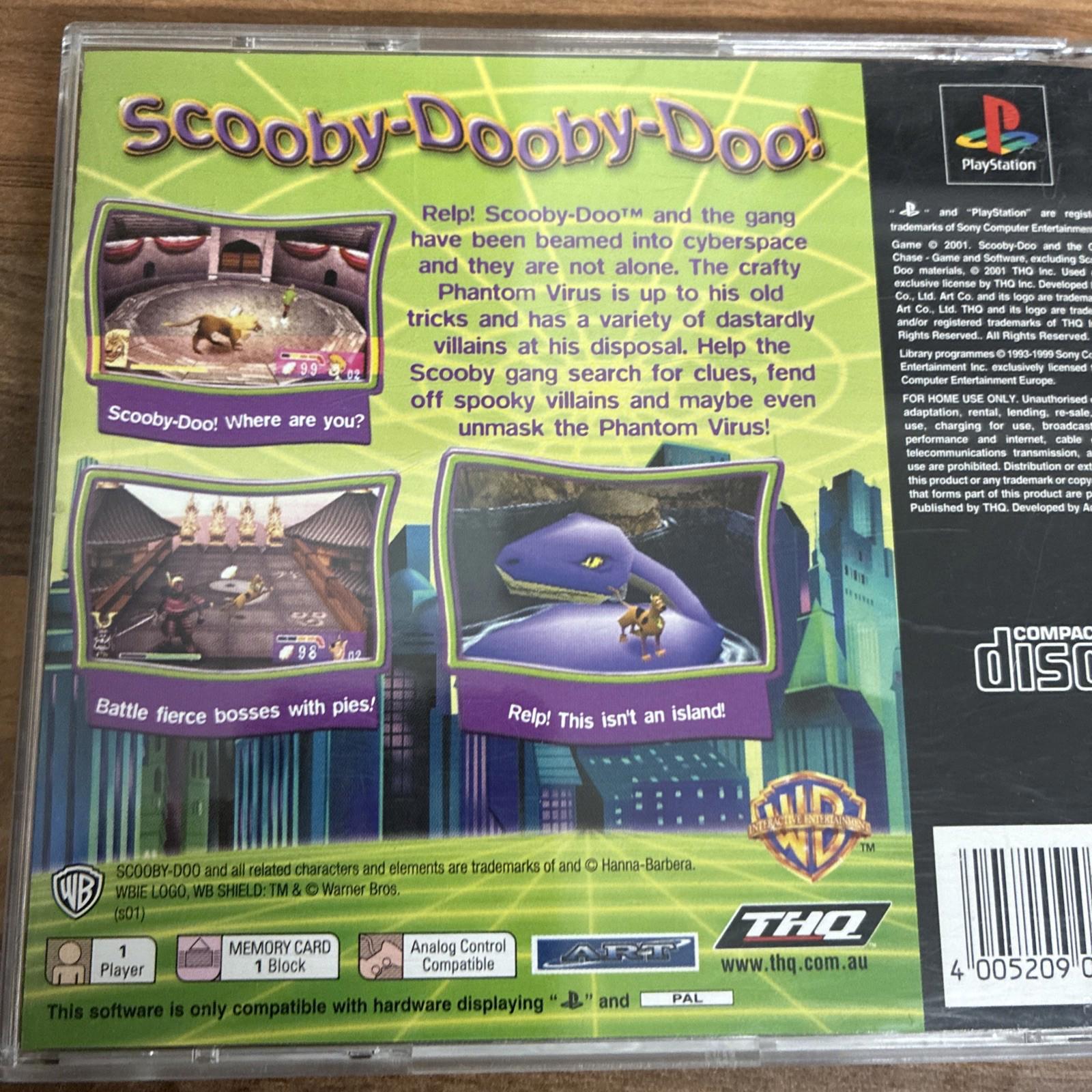 Scooby-Doo and the Cyber Chase PS1 (COMPLETE) black label Disc MINT!