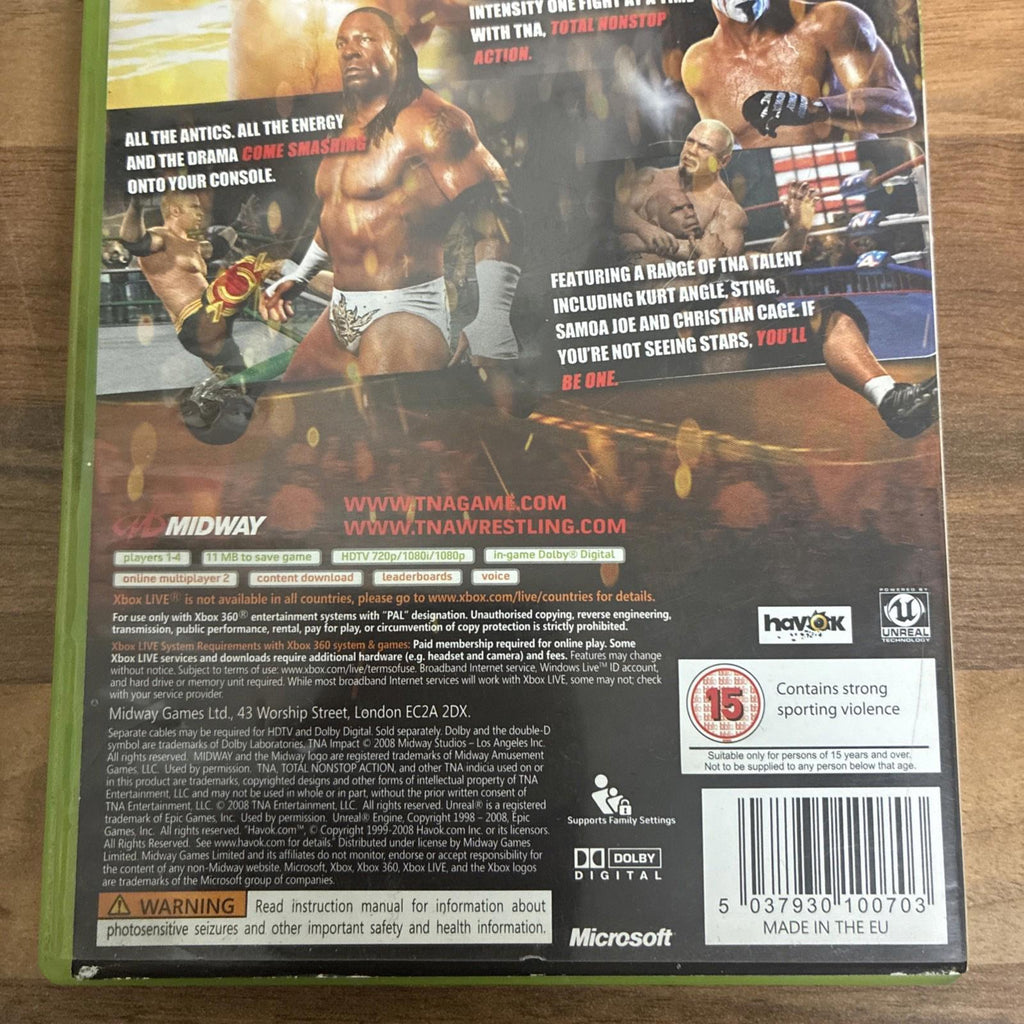 TNA Impact (Xbox 360 2008) Video Game