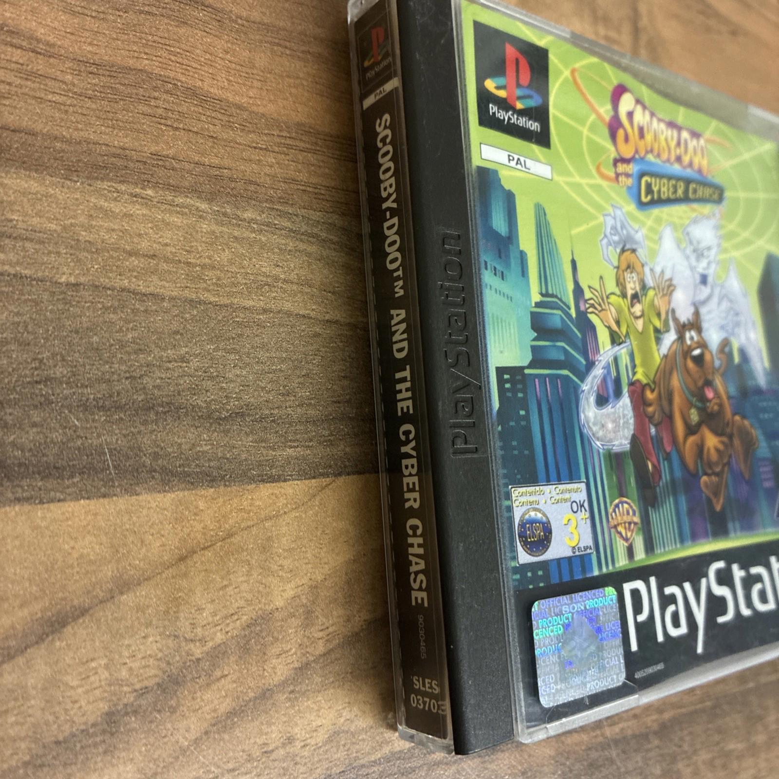 Scooby-Doo and the Cyber Chase PS1 (COMPLETE) black label Disc MINT!