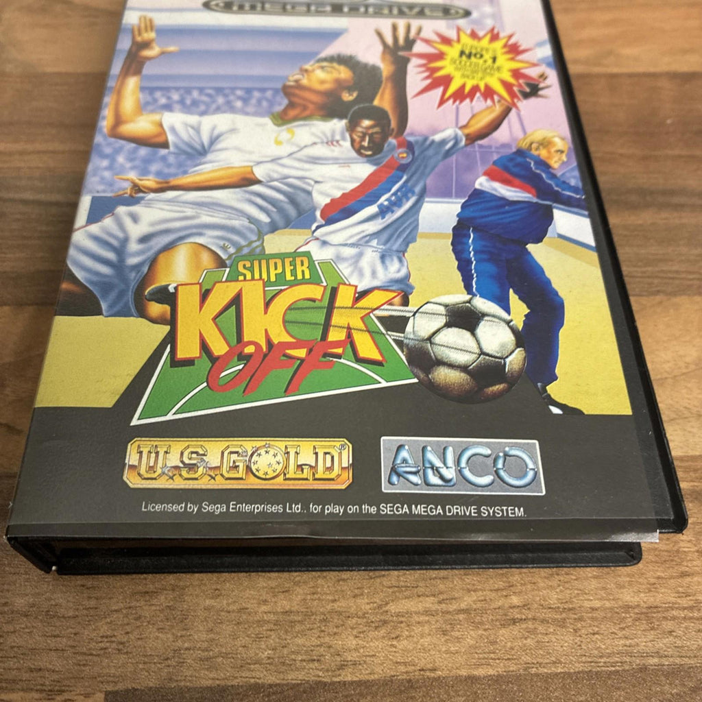 Super Kick Off Sega Mega Drive 1991 Boxed Retro Football Game Manual Untested