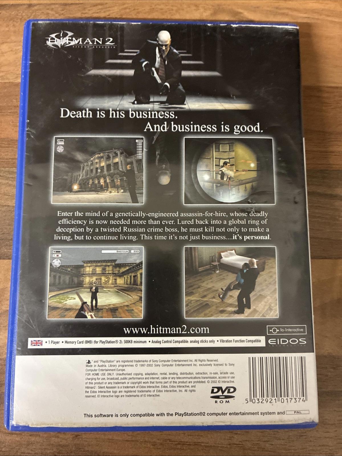 Hitman 2: Silent Assassin [PS2] Playstation 2 - VG Disc - Complete - With Manual