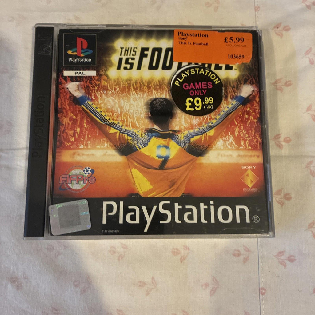 This Is Football (Sony Playstation 1 Soccer Game) With Manual