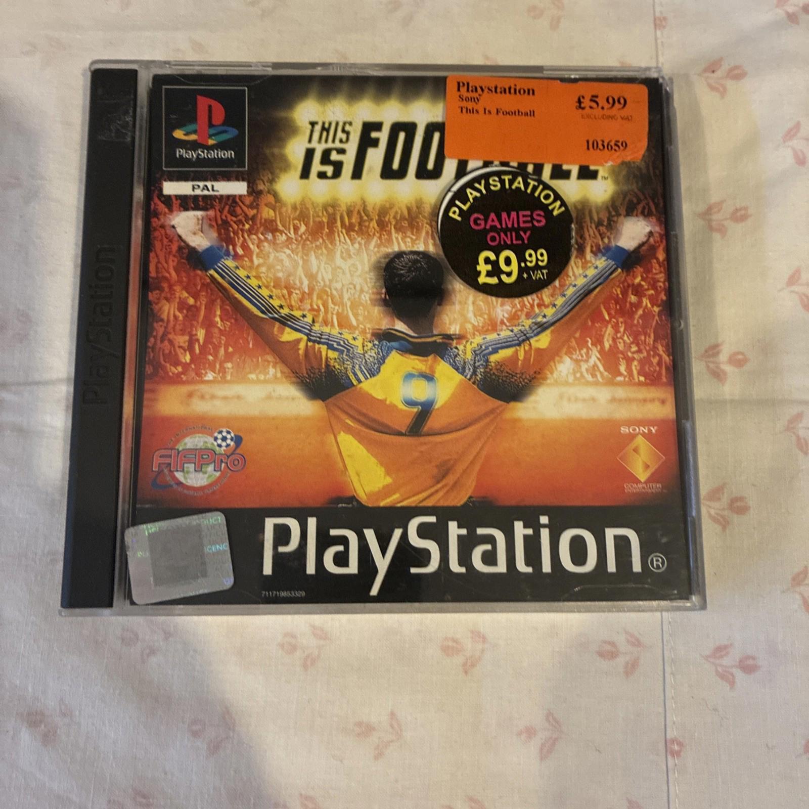 This Is Football (Sony Playstation 1 Soccer Game) With Manual