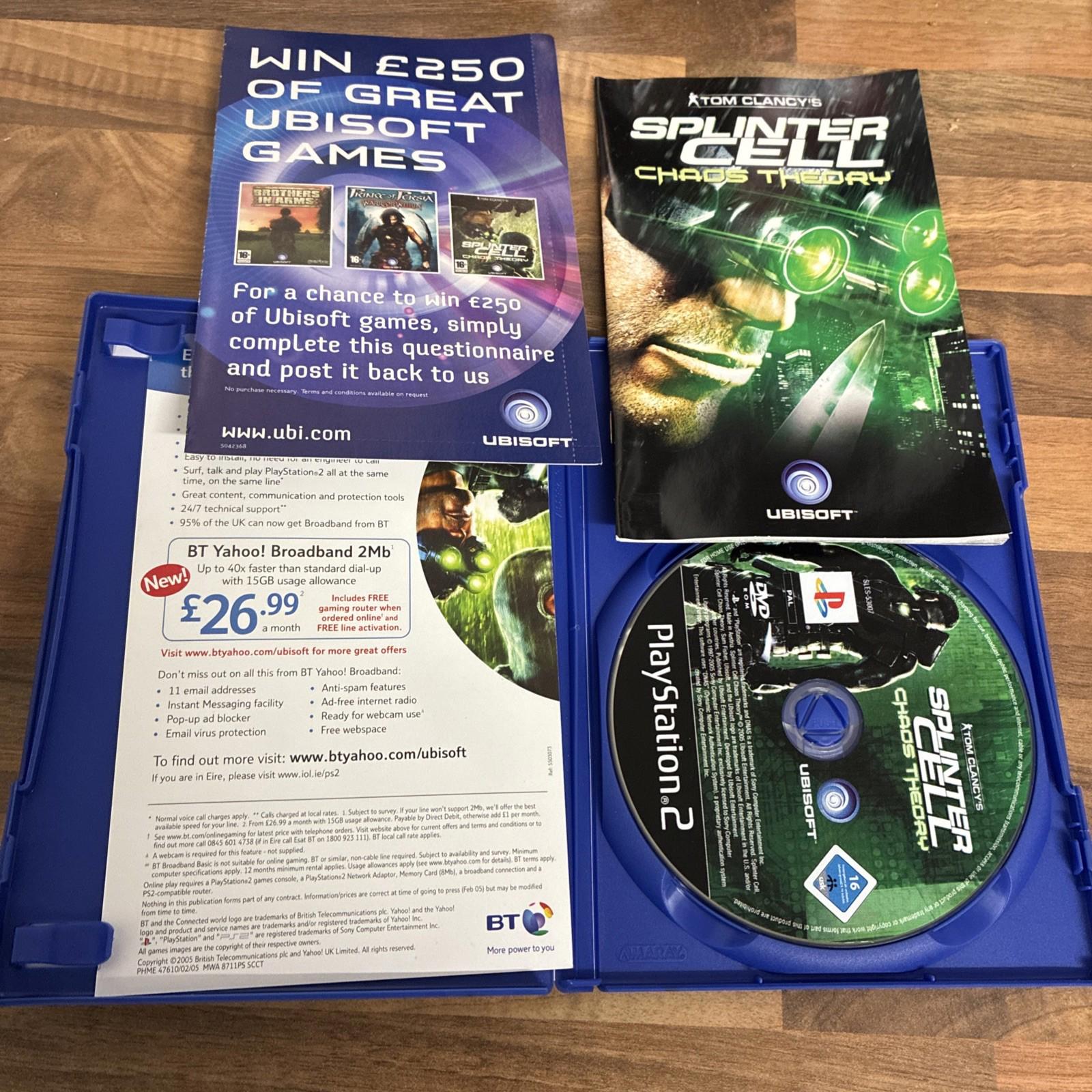 Tom Clancy's Splinter Cell Chaos Theory Sony PlayStation 2