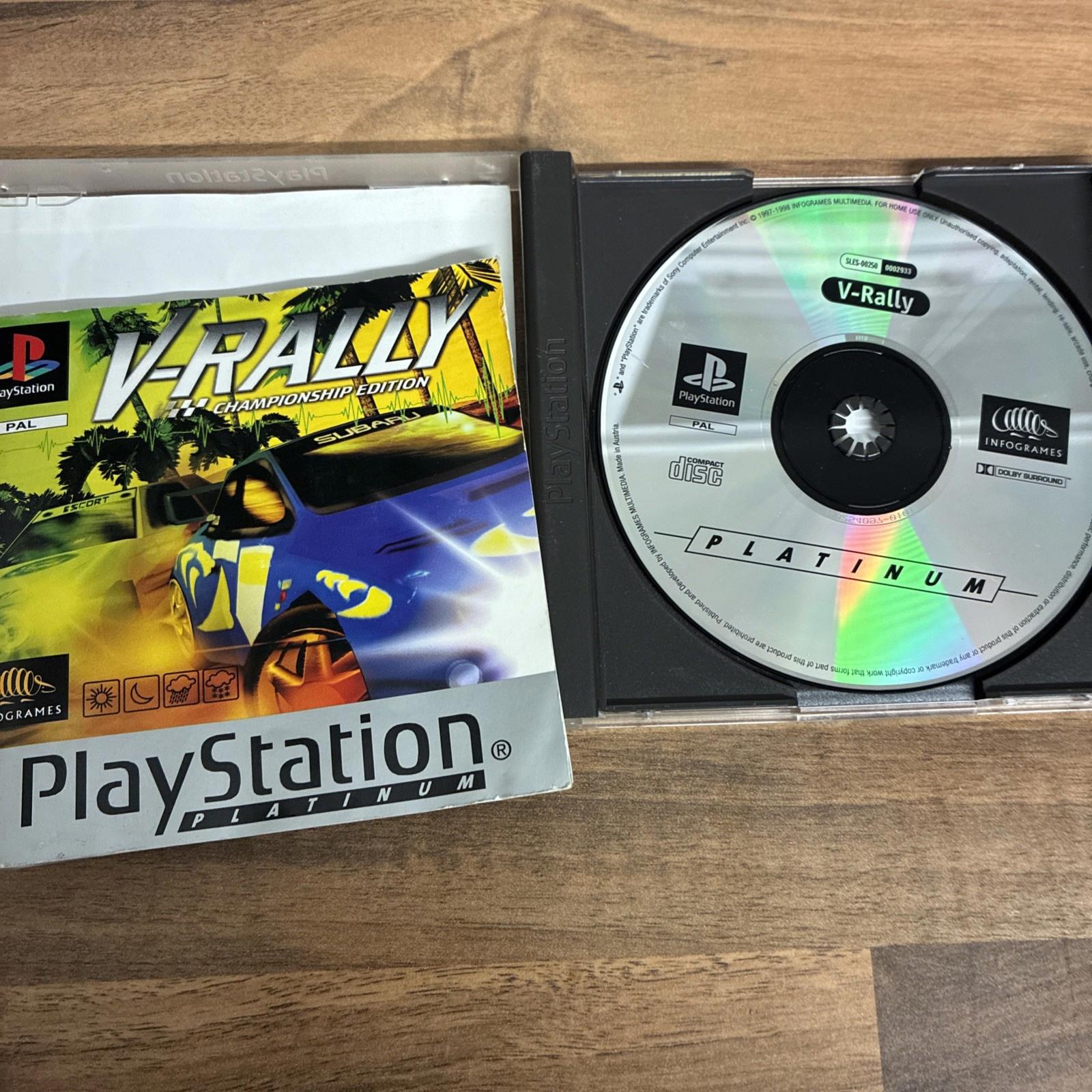 Sony Playstation 1 PS1 Game V-Rally Championship Edition Boxed Platinum