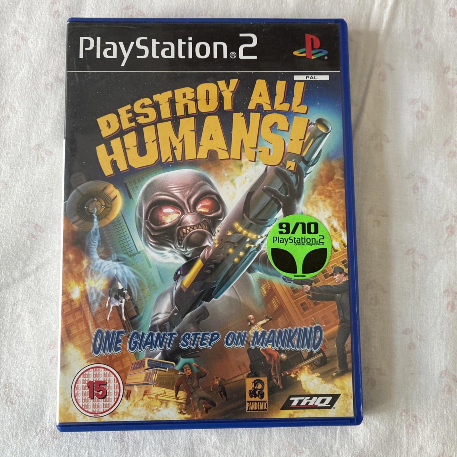 Destroy All Humans (PS2) PlayStation 2 Video Game With Manual In VGC