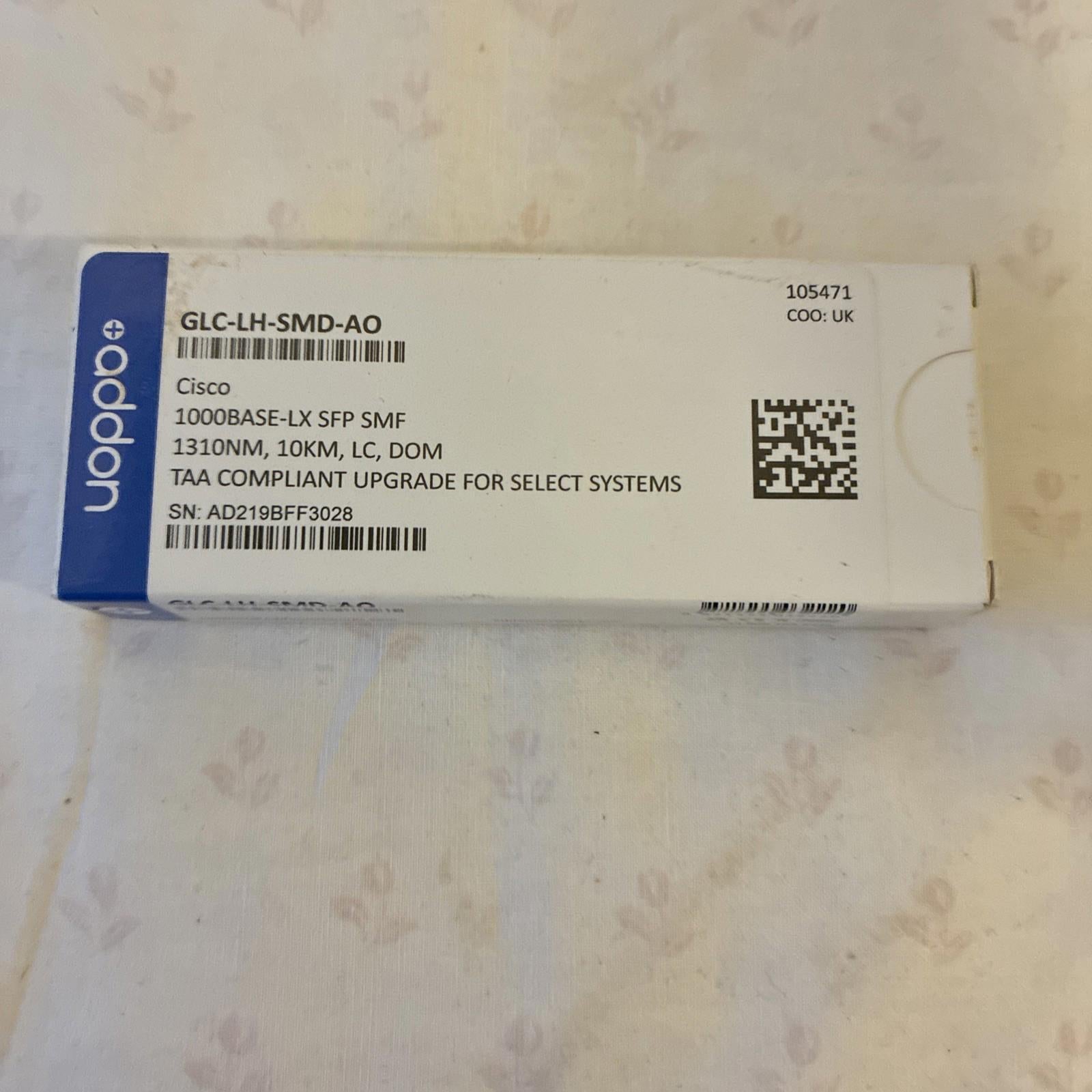 Cisco Compatible GLC-LH-SMD-AO 1000Base-LX SFP Transceiver Module | 1Gbps | 1310