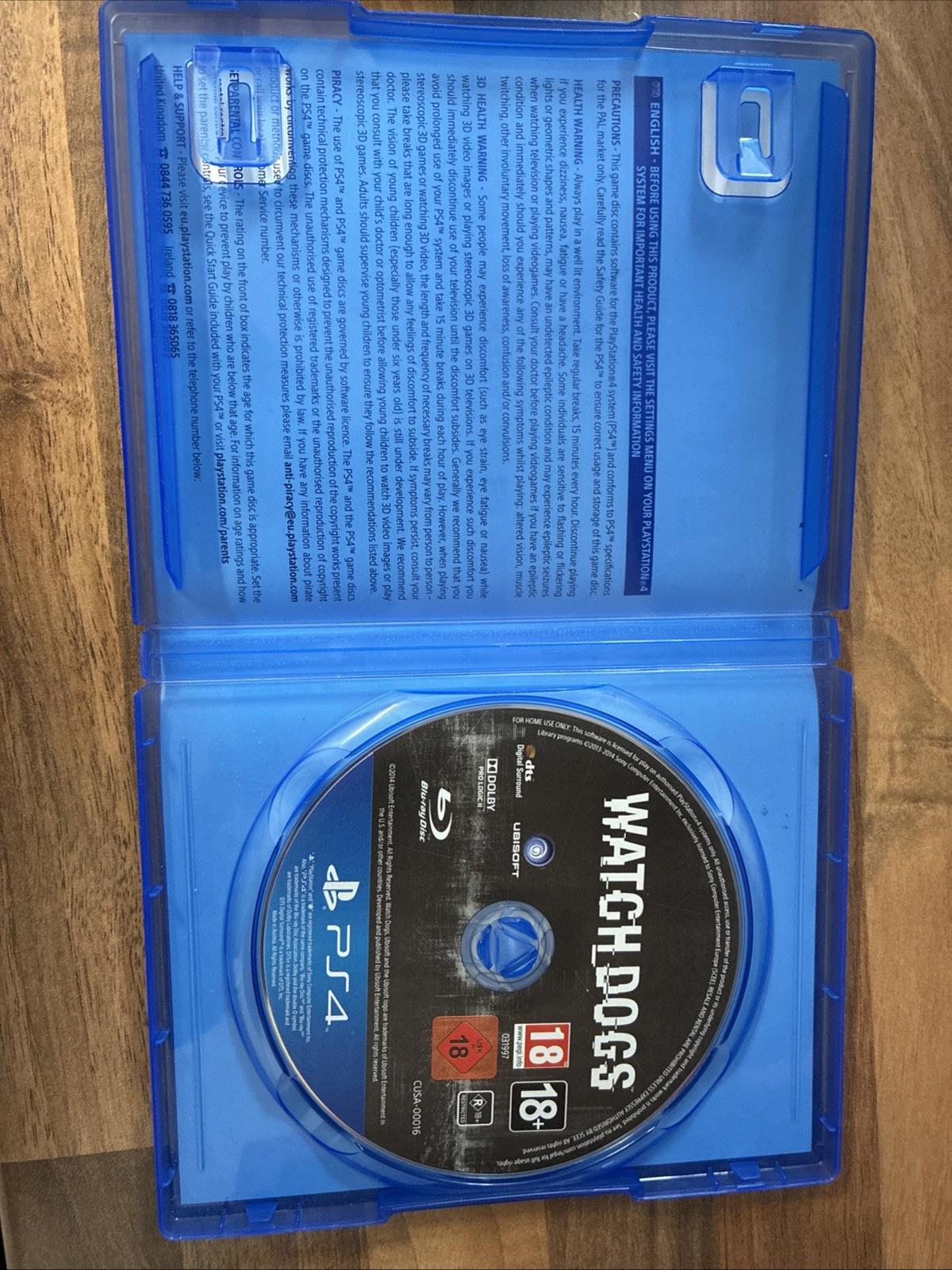 Watch Dogs by Ubisoft Video Game for Sony PlayStation 4