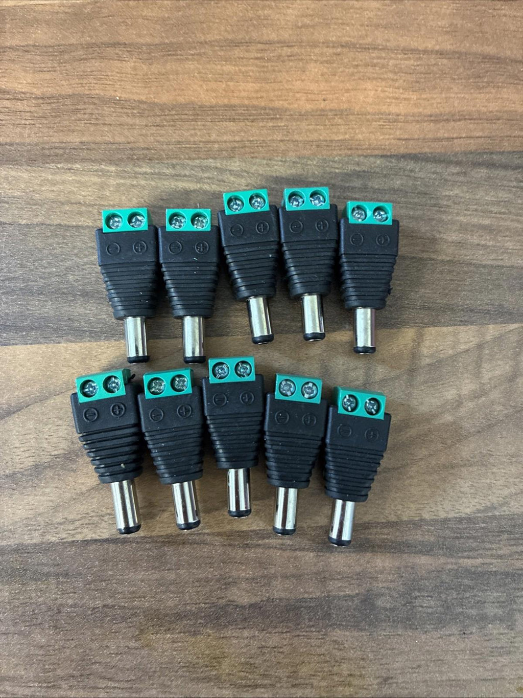 CCTV CAMERA Power Balun Connector Cable Adapter Jack Plug 12V DC Male 10x