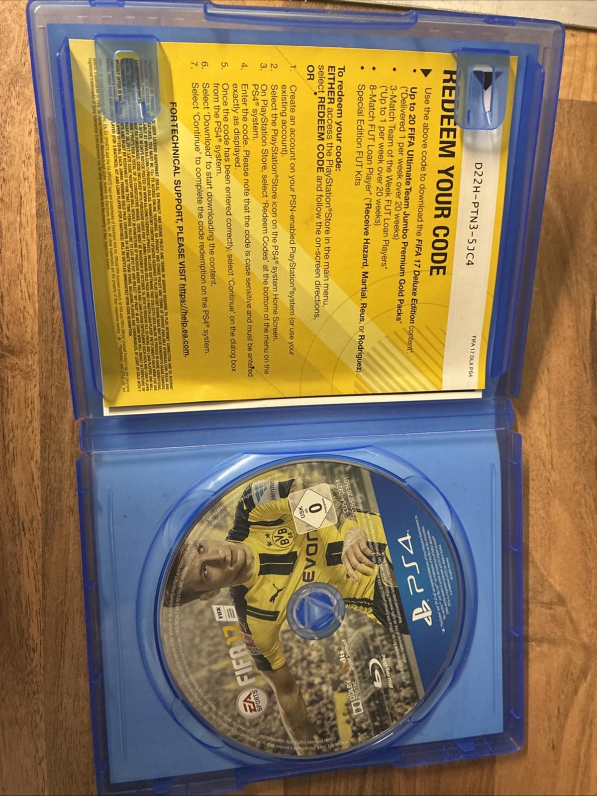 FIFA 17 (PS4) PEGI 3+ Sport: Football   Soccer ps4 Game Boxed. Great Condition