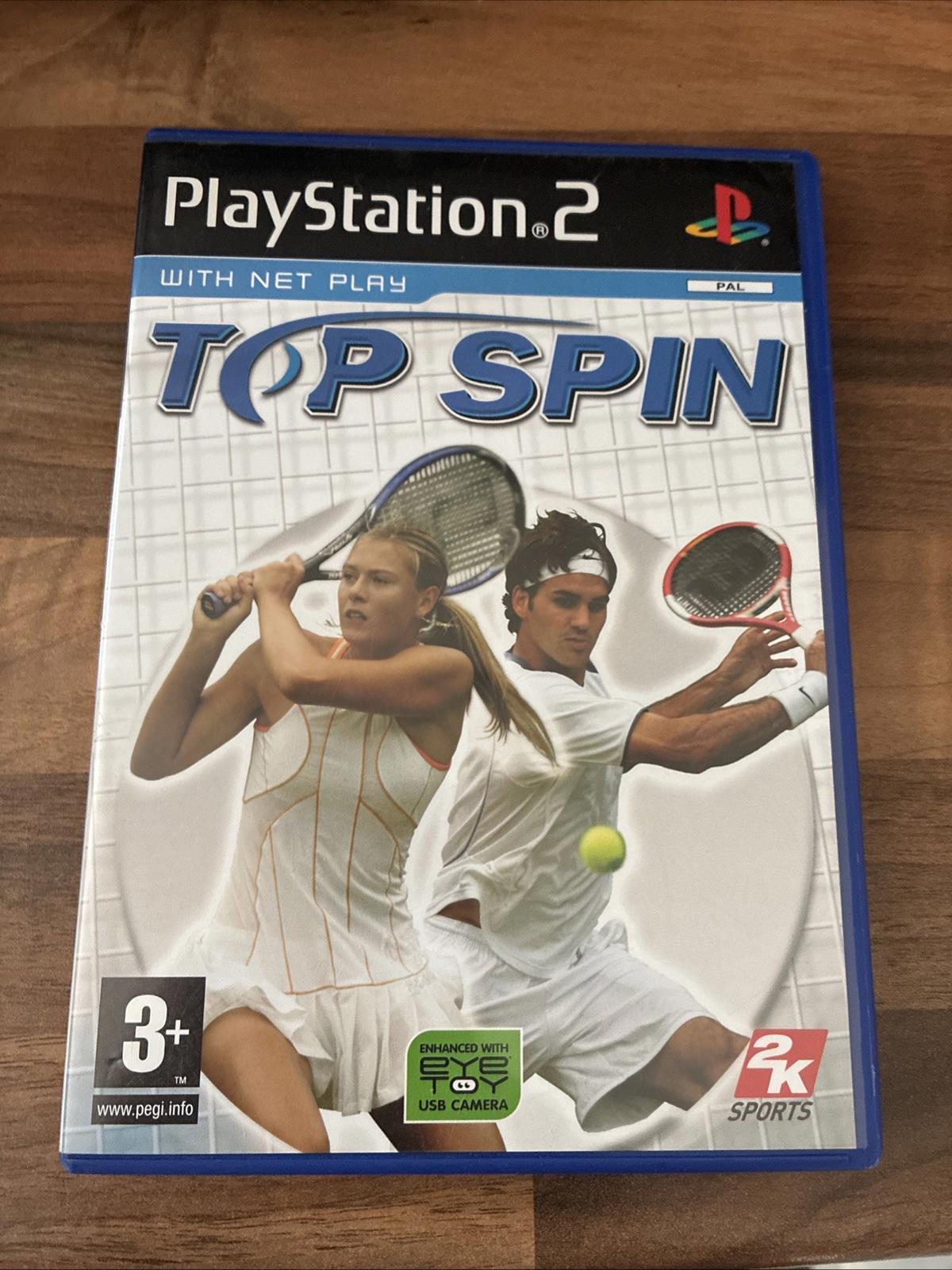 Top Spin (PS2) PlayStation 2 Tennis Game - Complete With Manual Vgc