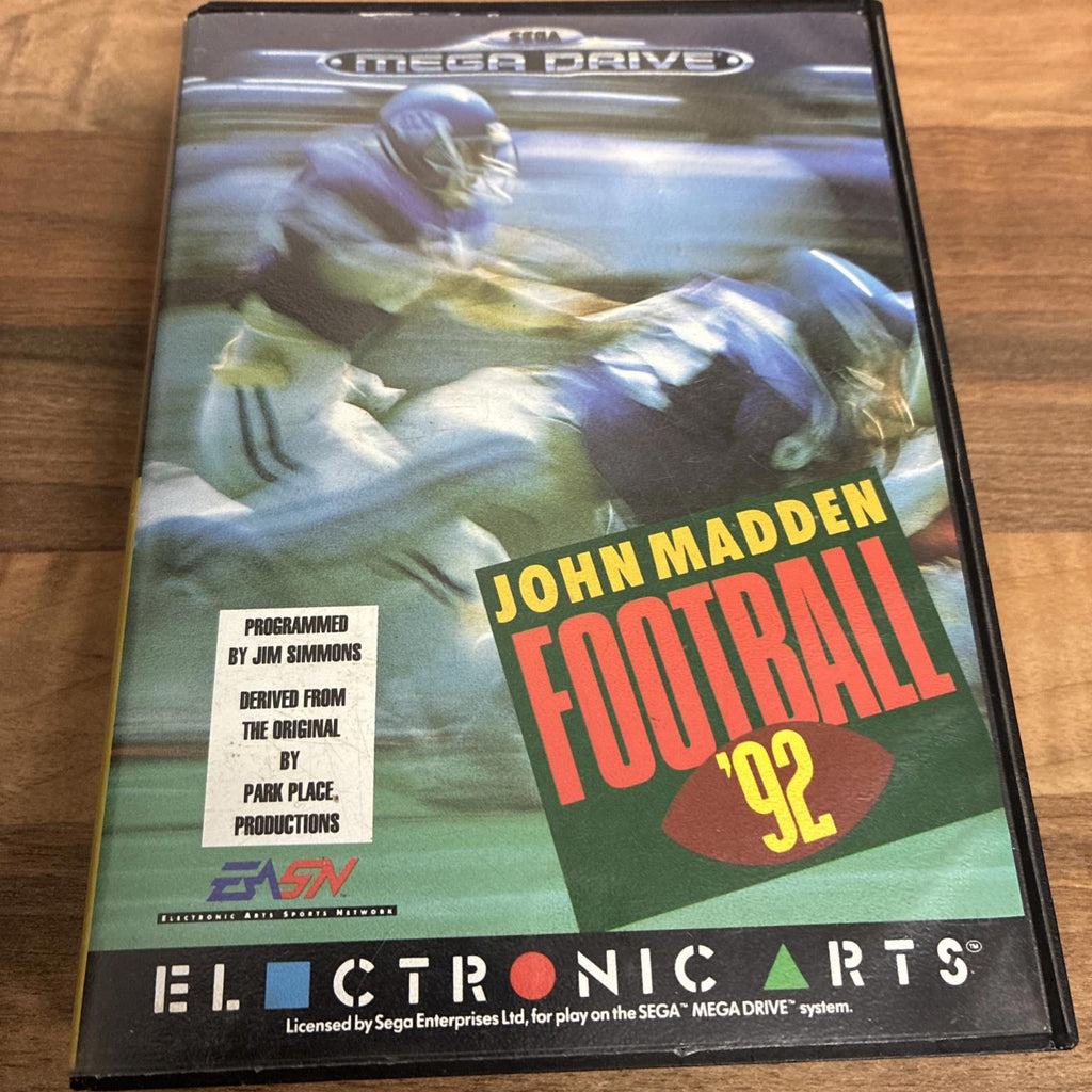 John Madden Football '92 Sega Mega Drive Complete with Manual