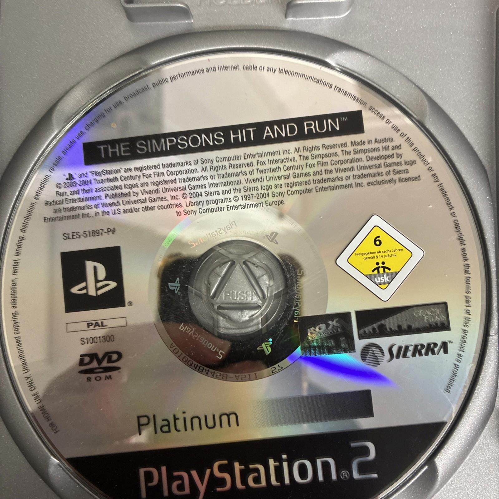 The Simpsons: Hit & Run -- Platinum (PlayStation 2, 2004)