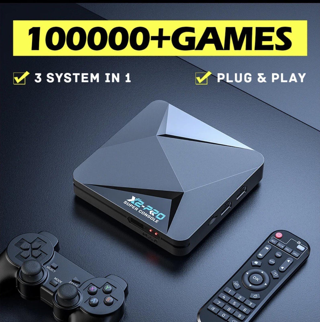 SUPER CONSOLE X2 PRO (256GB) RETRO 108000 GAMES CONSOLE SMART TV Box!