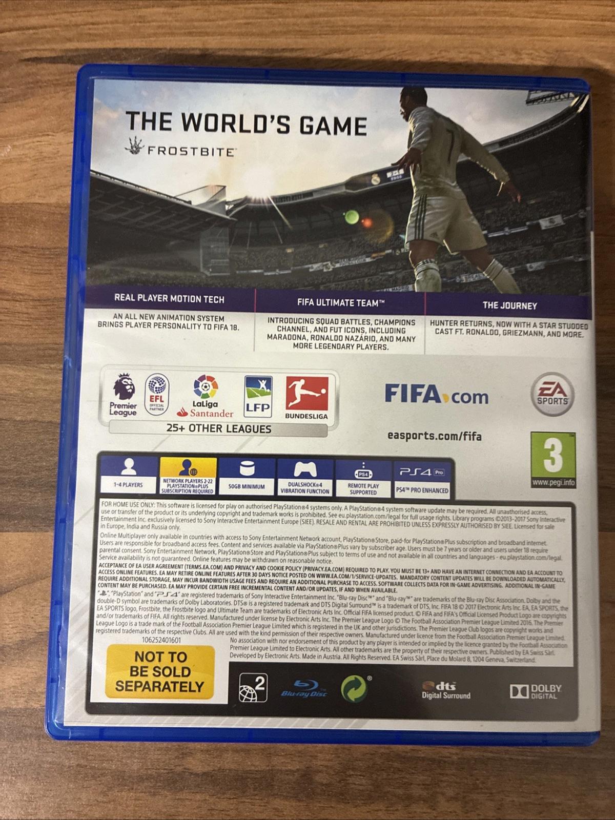 FIFA 18 (PS4, 2017) Mint Condition