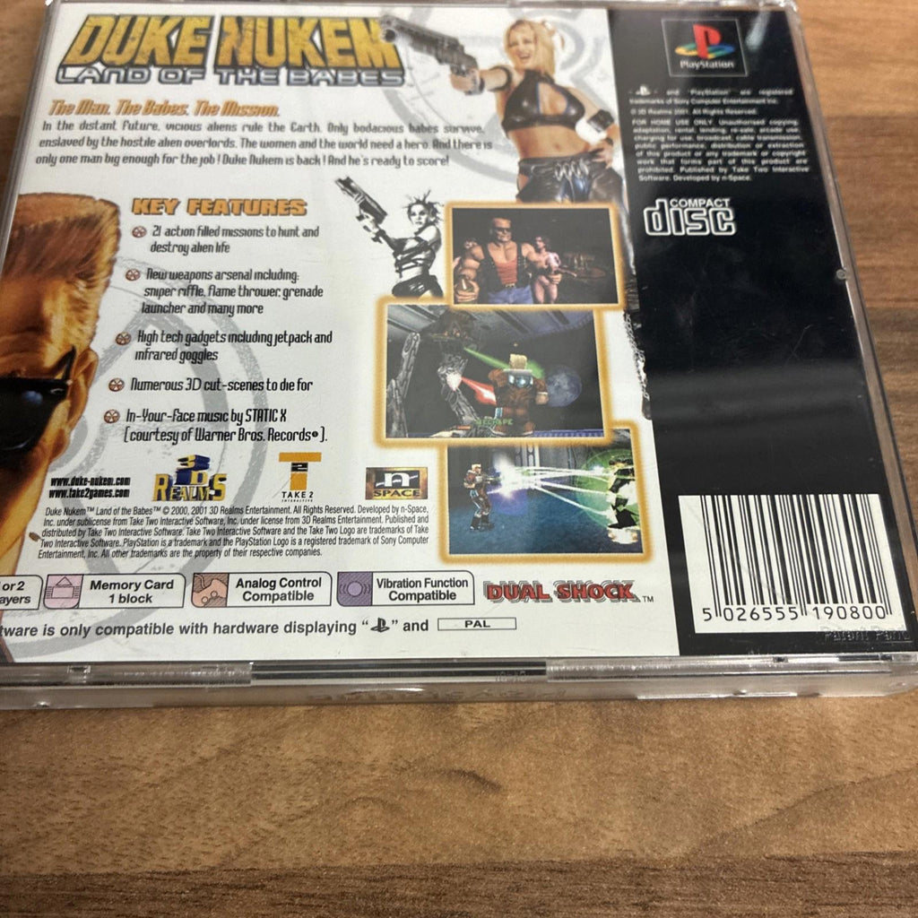 Duke Nukem Land of the Babes PS1 (COMPLETE) Sony PlayStation PAL PAL Near Mint!