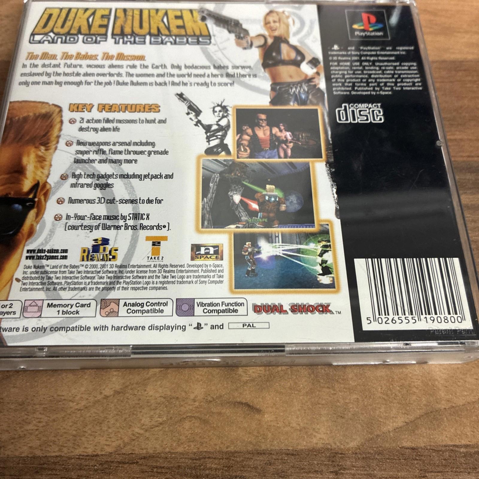Duke Nukem Land of the Babes PS1 (COMPLETE) Sony PlayStation PAL PAL Near Mint!