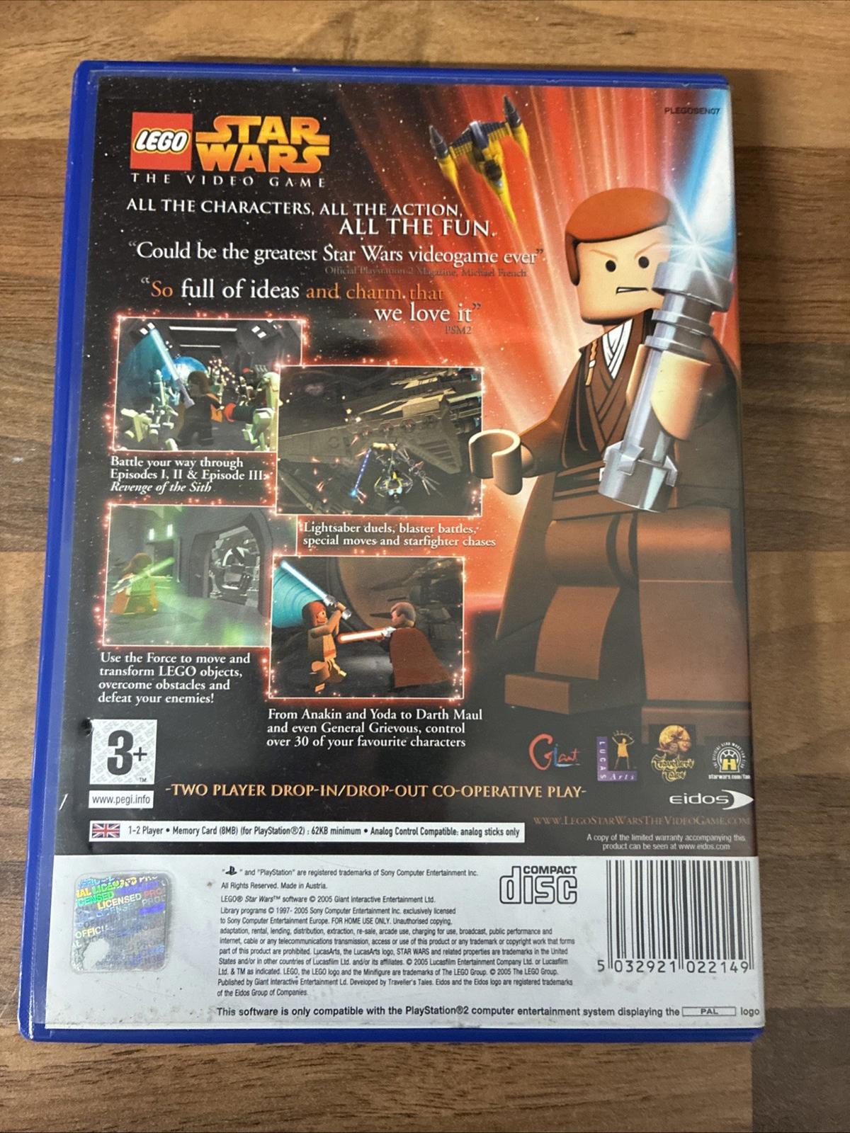 Lego Star Wars (Sony PlayStation 2, 2005) - Complete With Manual