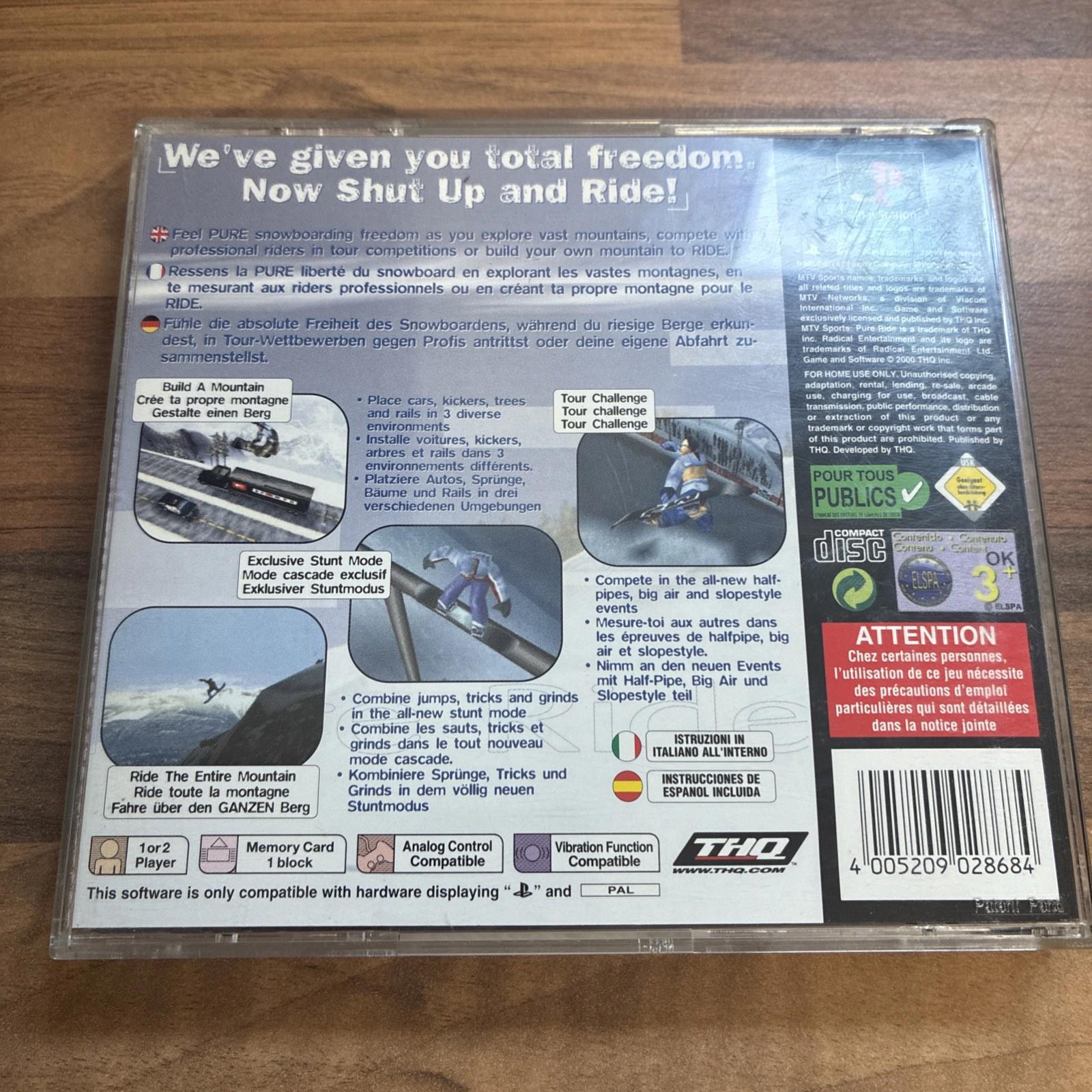 MTV Sports: Pure Ride (Sony PlayStation 1, 2000)