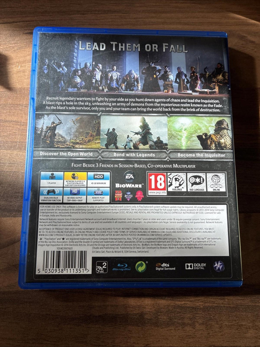 Dragon Age: Inquisition (PlayStation 4, 2014)