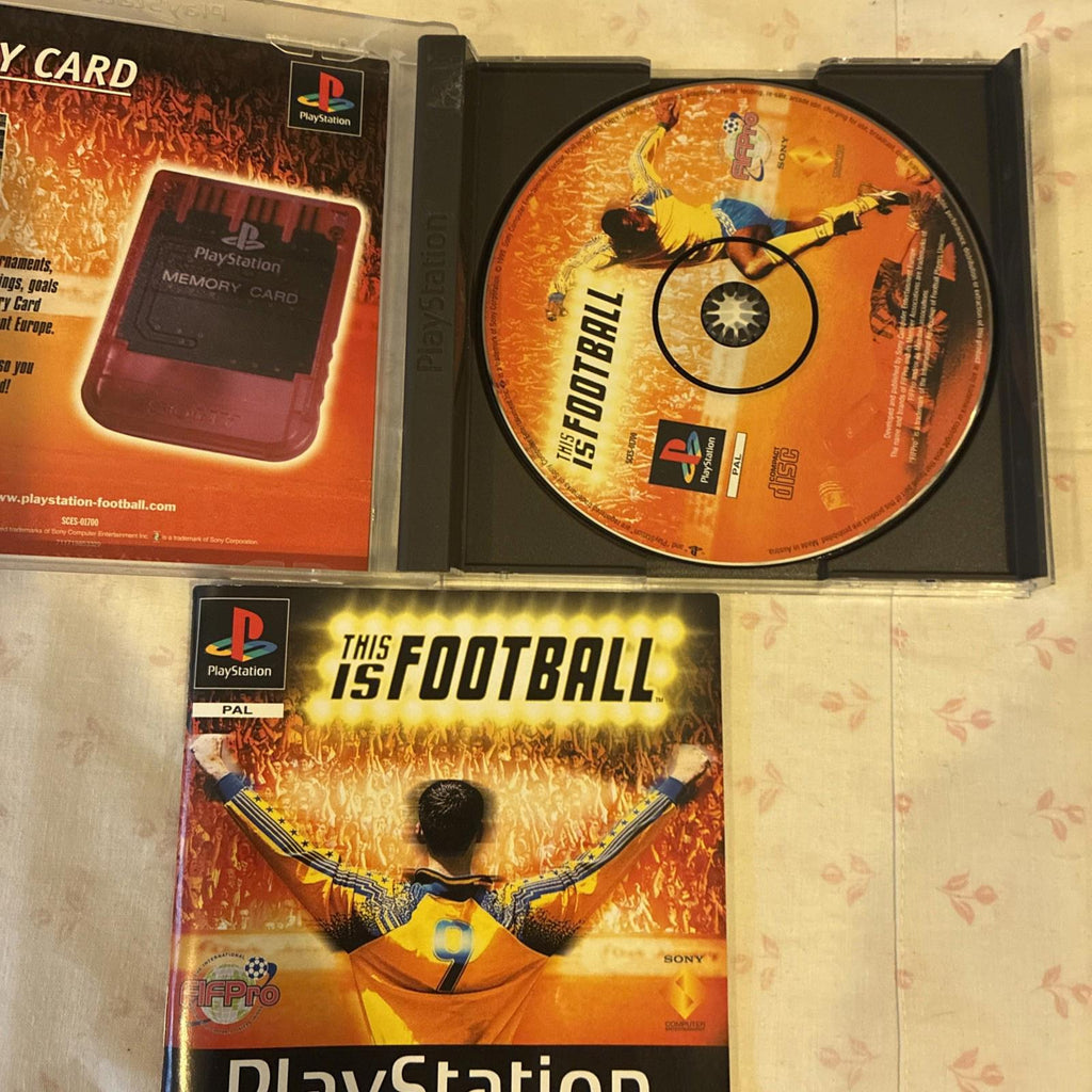 This Is Football (Sony Playstation 1 Soccer Game) With Manual