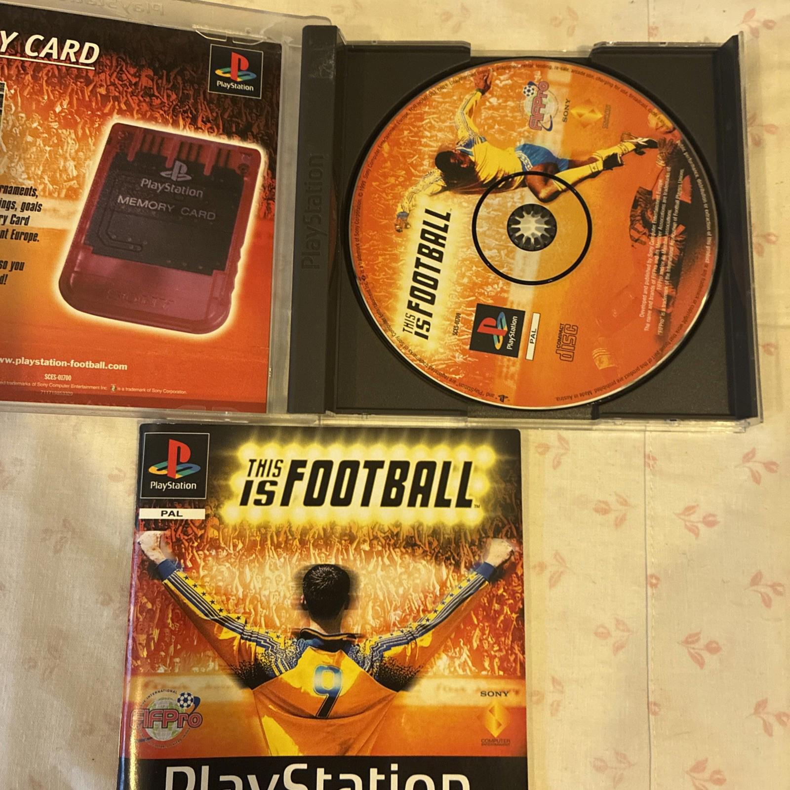 This Is Football (Sony Playstation 1 Soccer Game) With Manual