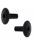 2 x Single Black Cable Feed Through Wall Hole Tidy Grommets / Cable bushes
