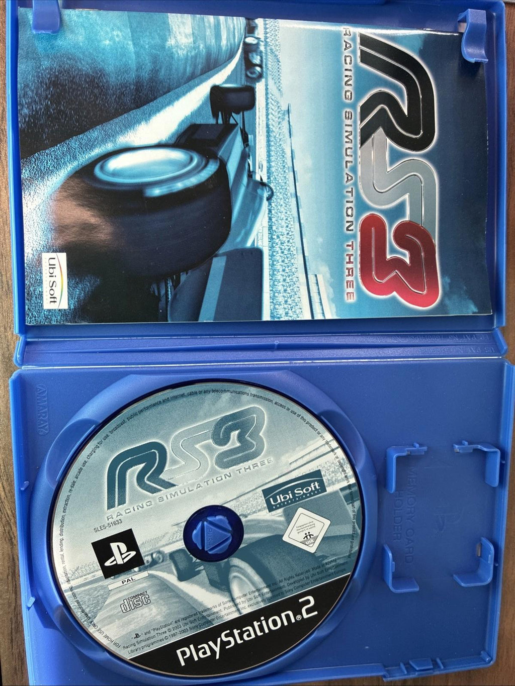 RS3: Racing Simulation Three (Sony PlayStation 2, 2003) - European Version