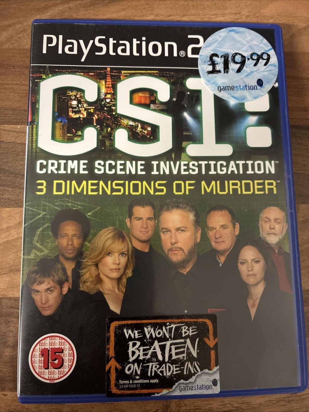 CSI: 3 Dimensions Of Murder (PS2) With Manual And In Mint Condition